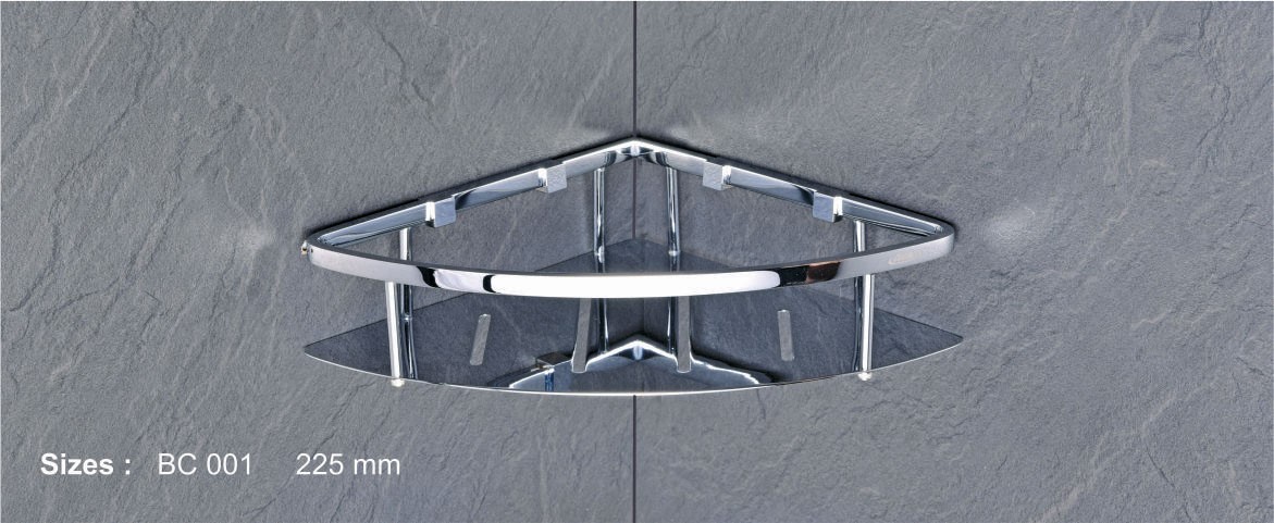 Brass Corner Shelf by Decor Brass Bath Shelfs